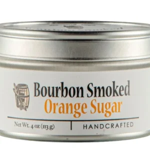 Bourbon Smoked Orange Sugar von Bourbon Barrel Foods bei American Heritage – geräucherter Zucker mit Orangenschale für Desserts, Kaffee, Tee & Cocktails.