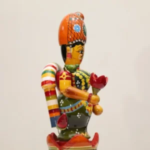 Handcrafted Etikoppaka Gowramma Idol Set - Wood Doll