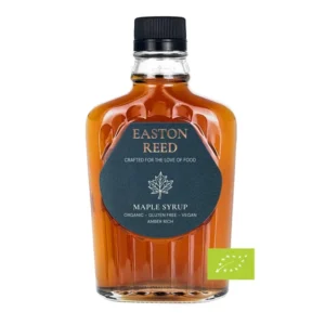 Easton Reed Bio-Ahornsirup - Reiner kanadischer Ahornsirup Grade A Amber Rich: aromatisch, bernsteinfarben & vielseitig für Frühstück, Backen & Küche einsetzbar.