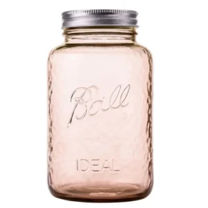 Ball Mason Jar Pink Quart: Stilvolles 32 oz Glas in Roséoptik. Ideal für Vorrat, Deko, DIY & Geschenke mit luftdichtem Verschluss. Jetzt bei American Heritage!