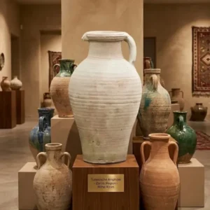 Amphore Krug Vase mit 1 Henkel Terracotta Tunesische Handarbeit ca.40cm hoch