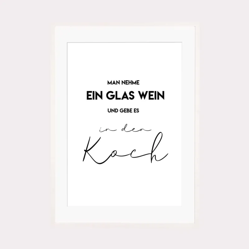 Art Print | Man nehme ein Glas Wein – Bild 4