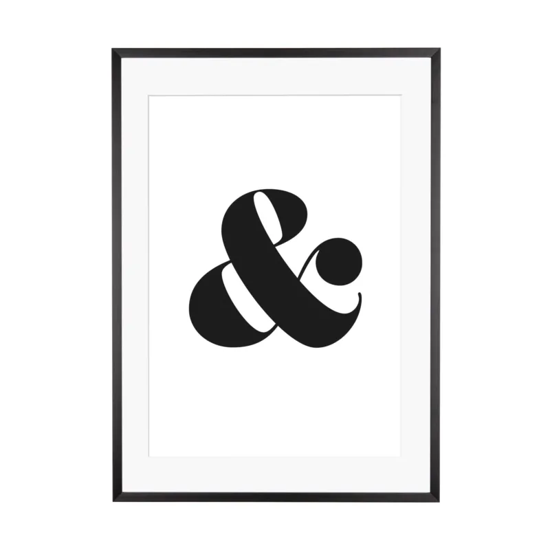 Print personalisierbar | "&" Zeichen - Color