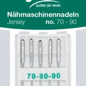 Nähmaschinennadeln Jersey, 5 Stück, No. 70 – 90