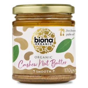 Bio zertifiziert ☆ 100 % ohne künstliche Zusatzstoffe ☆ cremig feine Cashew Butter von Biona ☆ Jetzt bestellen!