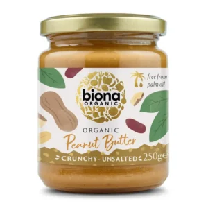 Cremige oder stückige Bio-Erdnussbutter ohne Palmöl, ideal für Brot & Smoothies