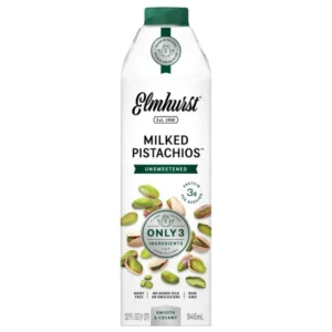 Nicht gesüßte Pistazienmilch von Elmhurst ☆ Aus ganzen Pistazien ☆ Nur 3 Zutaten, 0 Zusätze ☆ 3 g pflanzliches Protein pro Portion ☆ Jetzt bestellen!