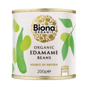 Biona Organic Edamame Beans – proteinreiche, ballaststoffhaltige Bio-Sojabohnen, reich an Vitamin K. Perfekt für Suppen, Salate, Bowls oder als gesunder Snack, ohne Salz oder Zucker.