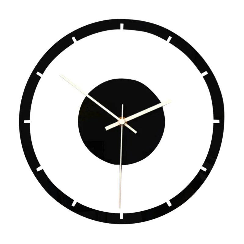 Moderne minimalistische Wanduhr aus Acrylglas