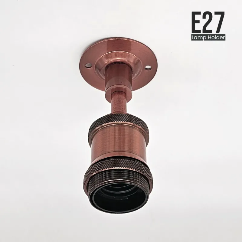 20mm Leerrohr Kuppel Abdeckung mit E27 Lampenfassung Einbauleuchte ~3243