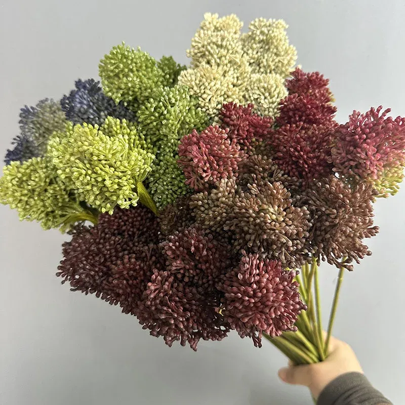 Künstlicher Allium Stiel 64 cm, Realistischer Zierlauch Dekozweig, Hochwertige Kunstblume für Vase, Hochzeit & Floristik, Langlebige Deko