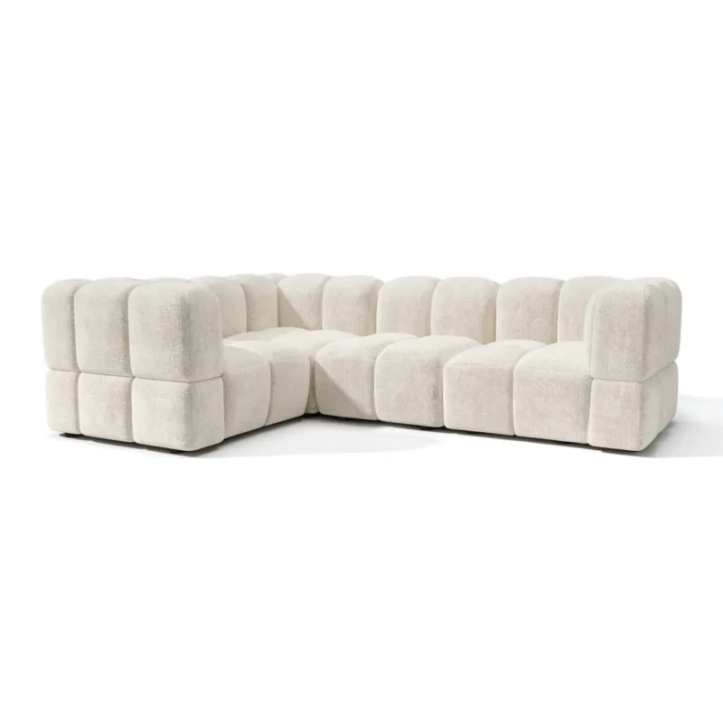 Canapé d'angle gauche modulable NUBI 256 x 178 cm