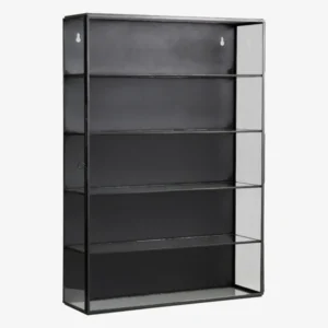 ADA wall cabinet, M, 4 shelves - black