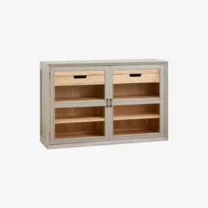VIVA cabinet, 2 doors low - grey