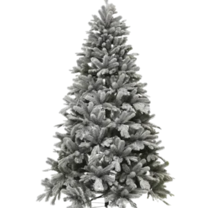 Künstlicher Weihnachtsbaum mit Schnee - Elsa, 300 cm, Kunstbaum von aplanta, in Grün weiß, für drinnen