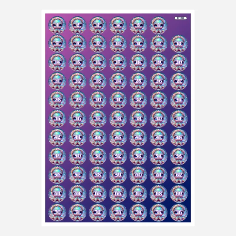 Bunte Diamond Painting Döschenaufkleber Fairydust Tinty mit Zahlen zur Organisation deines Diamanten Painting Zubehörs