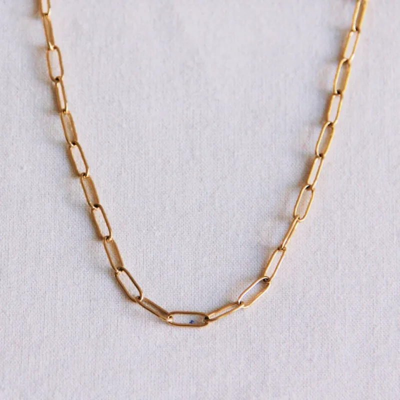 Edelstahl Halskette Gold – Verstellbare Damenkette aus Edelstahl