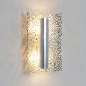 Wandlampe Utopistico 2-flammig mit Blende 27x10cm Silber (1)