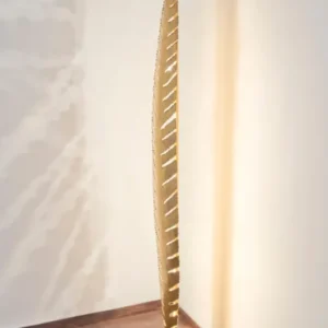 Stehlampe Pietro 6-flammig Rund 152 cm Gold, dekorative Holländer-Leuchte aus Eisen mit modernem Design