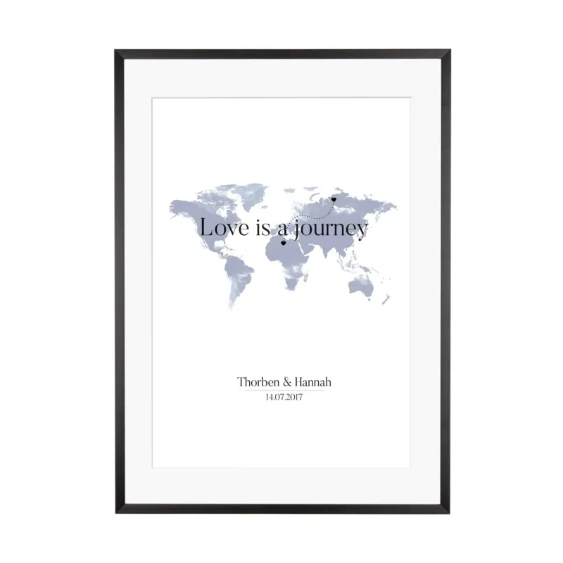 Print personalisierbar | Love is a journey