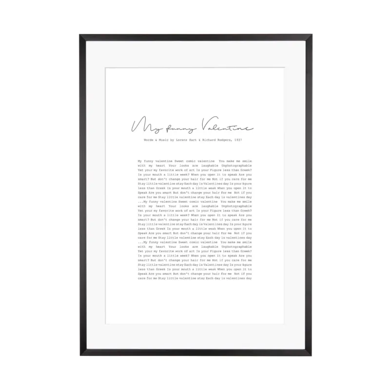 Print personalisierbar | Lieblingslied als Poster