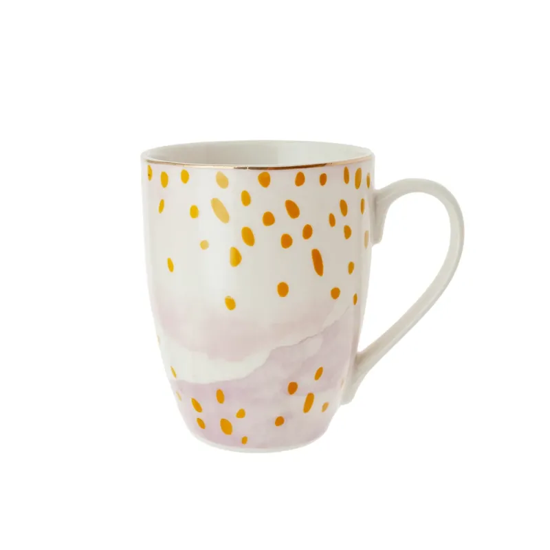 Mug porcelana 12x8,5x9,5 380ml glam rosa