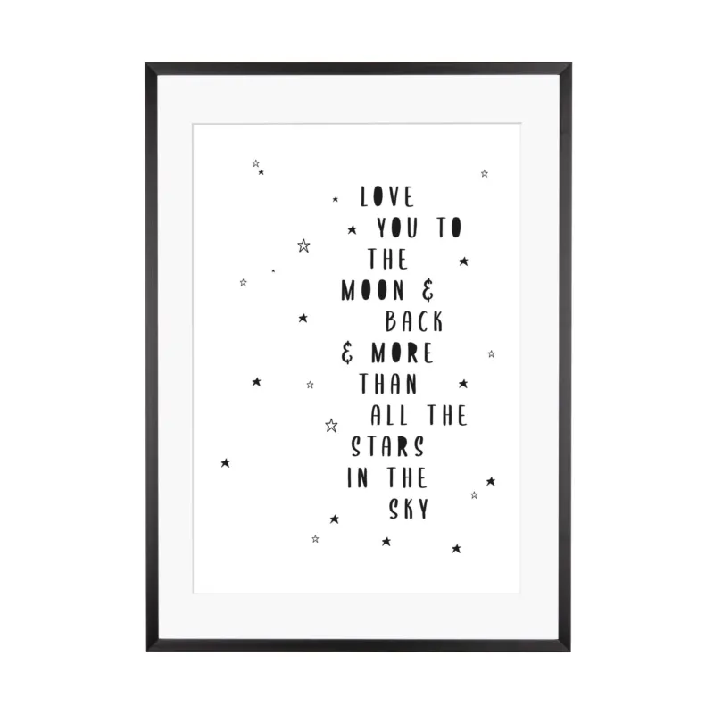 Art Print | Love you to the moon and back
