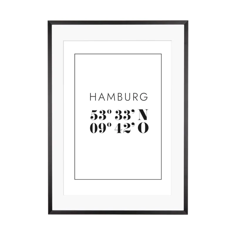 Print personalisierbar | Koordinaten Lieblingsstadt No. 1