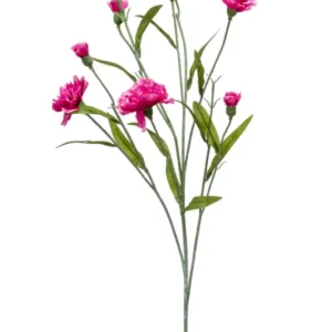 Nelken spray künstlich 70 cm - 1 Stiel - Rosa