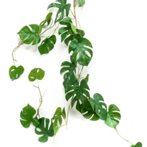 Monstera künstlich 110 cm - 1 Girlande - Grün