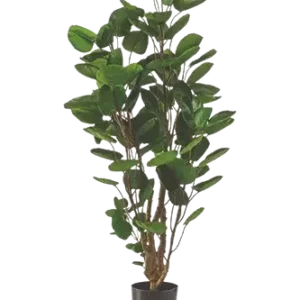 Künstliche Fiederaralie - Milan, 105 cm, Kunstbaum von aplanta, im schwarzen Topf, in Natur, für drinnen
