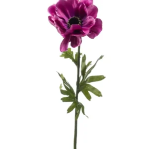 Anemone künstlich 45 cm - 1 Stiel - Lila