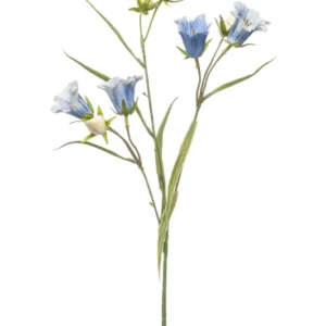Glockenblume spray künstlich 65 cm - 1 Stiel - Hellblau