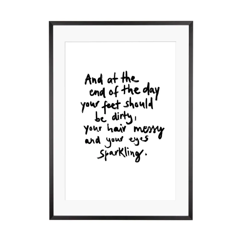 Art Print | At the end of the day