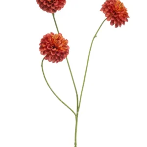 Dahlie mini künstlich 68 cm - 1 Stiel - Terracotta