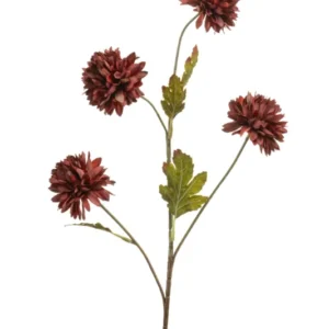 Chrysantheme künstlich 68 cm - 1 Stiel - Rot