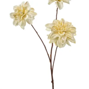 Dahlie künstlich 65 cm - 1 Stiel - Creme