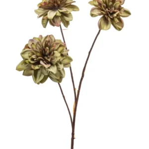 Dahlie künstlich 65 cm - 1 Stiel - Grün