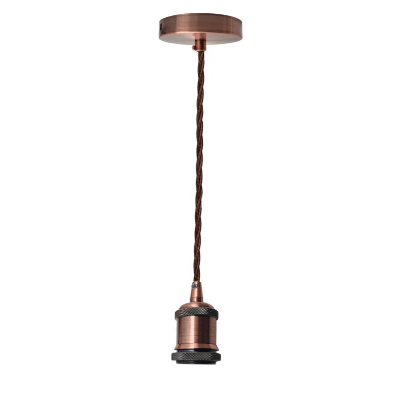 1m verdrilltes Kabel & Kupfer Lampenhalterung Pendelleuchten~1431