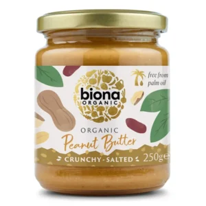 Cremige oder stückige Bio-Erdnussbutter ohne Palmöl, ideal für Brot & Smoothies