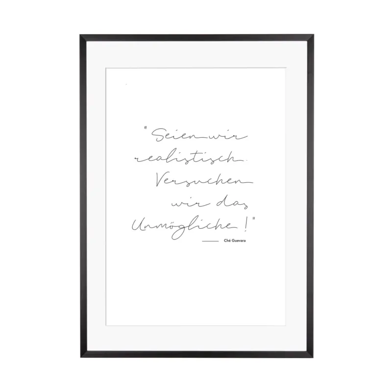 Art Print | Versuchen wir das Unmögliche - Ché Guevara Zitat
