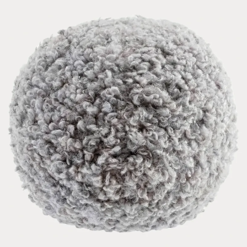 Rundes Kissen Teddy - Sharkskin