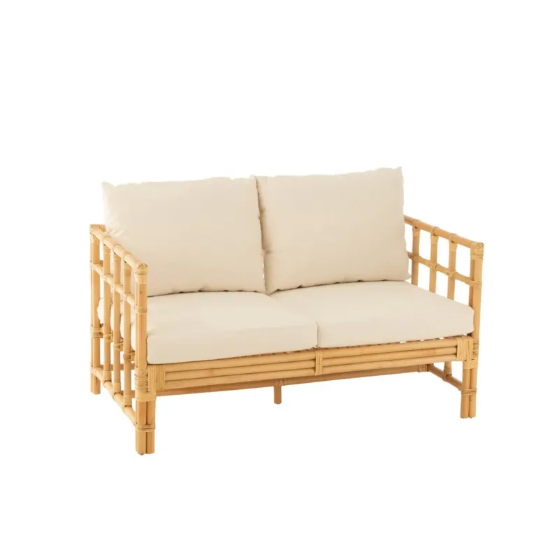 J-Line Rattan Lounge Sitz Braun – Stilvolles Design-Sitzmöbel aus Rattan für modernes Wohnen