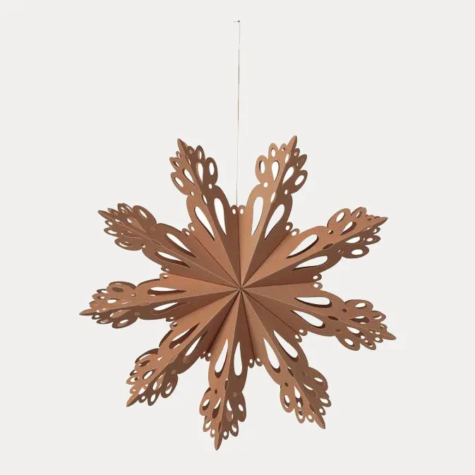 Weihnachtsstern Snowflake - indian tan