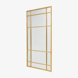 SPIRIT iron wall mirror - golden finish