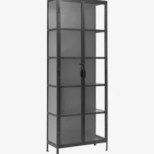 PHOENIX black cabinet, 2 doors, iron