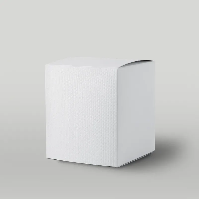 White eFluted candle box, size 3, for 30cl Lotti jar – Candle Shack