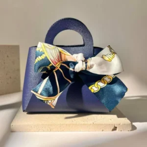 Mini-Geschenktasche Eleganz Marineblau