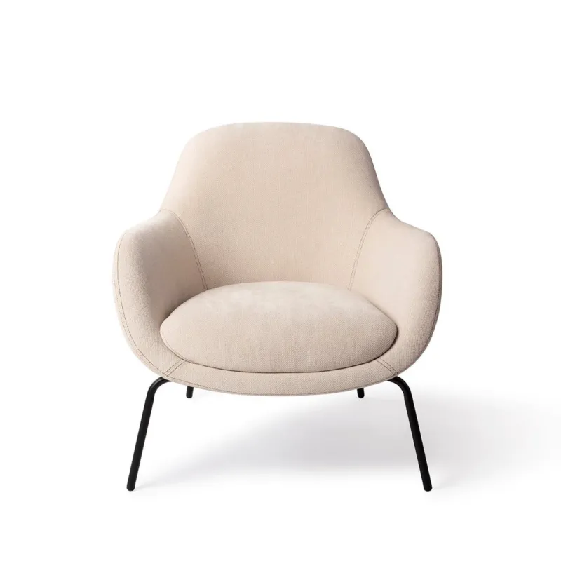 Jesper Home Loungesessel aus Stoff – moderner Design Sessel in Grau, Beige & Flieder