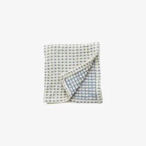 HEZE dish cloth, waffle - off white/blue